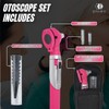 Fiber Optic Mini Otoscope - Ear Scope with Light for