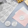 CRASPIRE 2" Gold Foil Sticker Bee 100pcs Certificate Seals Silver