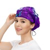 Women's Working Cap Purple Butterfly Adjustable Working Hats with Sweatband