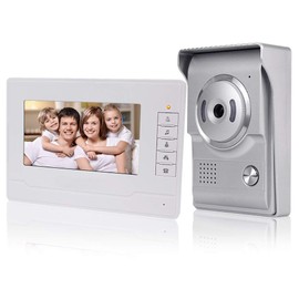 Kadongli KDL Video Intercom System Smart Video Door Phone Doorbell 7 Inch 480P Waterproof Outdoor IR Camera with Monitor for Home (1 Monitor)