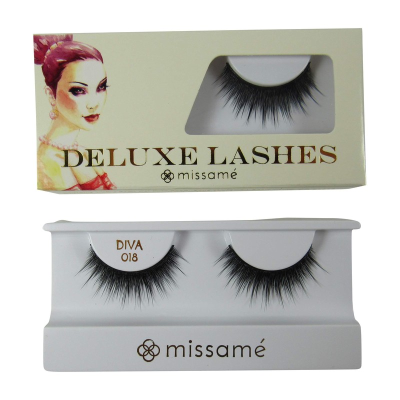 Missamé DIVA Deluxe Beauty False Eyelashes Set Handmade with Premium