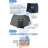 Men's Light Incontinence Pants, Comfortable Boxer Shorts DX (Navy, Medium)