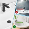 Xinlon Plug Sink Black, Universal Drain Fitting for Sink, Pop