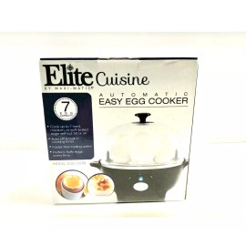 Elite Cuisine Easy Egg Cooker (Egg Poacher,Omelet & Soft, Med,Hard)