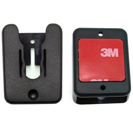 Universal Ham CB Radio Microphone Mic Hanger Holder Mount with Adhesive Back, Pre Drill Holes & Single T Tab Connection, KLP-X2