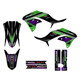 2020-2023 KLX 230 R Surge Green Senge Graphics Base Kit Compatible with Kawasaki