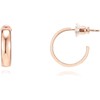 PAVOI 14K Rose Gold Plated Lightweight Hoop Earrings for Women