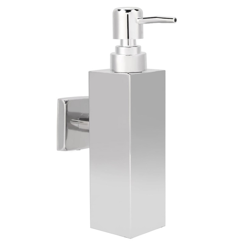 Wall Mounted Stainless Steel Square Manual Hand Liquid Soap Lotion