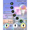 LEDGUHON 4-Pack 9W E27 Smart Light Bulb, RGBWW 16M Colors,