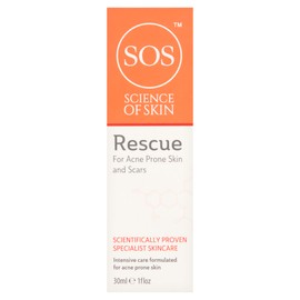 Science of Skin Rescue No. One Acne/Rosacea Scar Cream - Acne Scar Treatment For The Face - Vegan/Cruelty Free Acne Scar, Spot Cream for Treatment, Healing while Reducing Redness