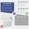 Mostantu 30 Packs White Q Hanger Hooks for Outdoor String