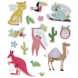 Stickablities 2 Sheets Inspirational Animals Stickers Planner Party Supply Crafts Sloth Koala