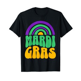 Mardi Gras Carnival Beads New Orleans French Festival Parade T-Shirt