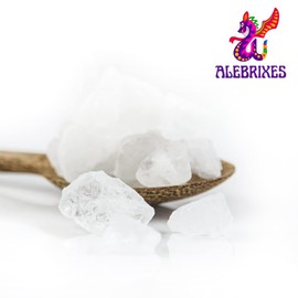 Alebrixes | Alum Stone Rocks 8 oz (226gr) | White Alum Crystal Blocks | Piedra De Alumbre Natural Entera | Natural Deodorant & Antiperspirant | For Cooking, Beauty & Health.