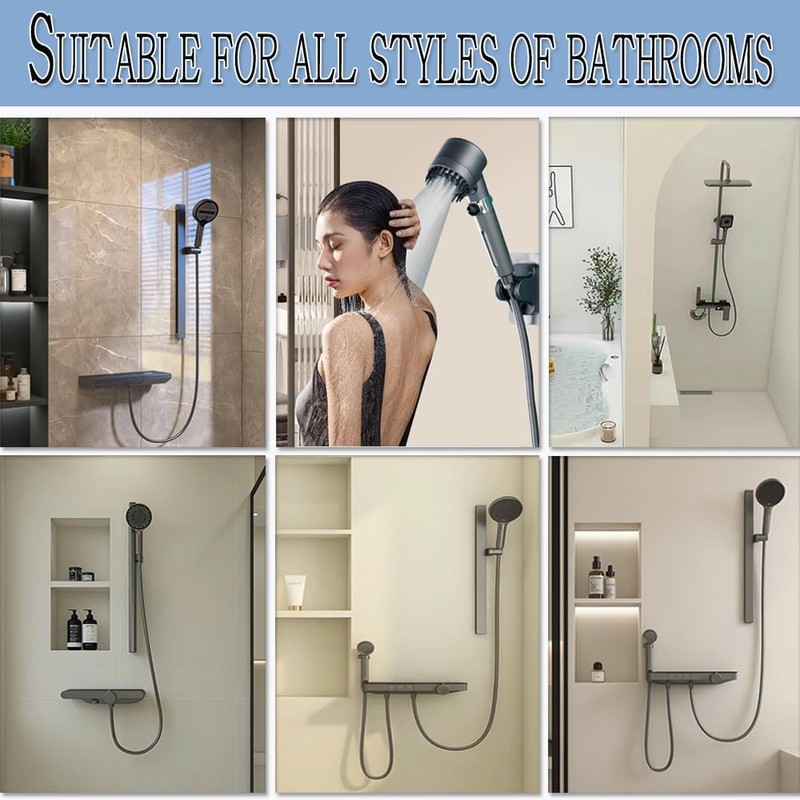 German Multifunctional Massage Shower, Handheld High Pressure Shower Head,Massage And