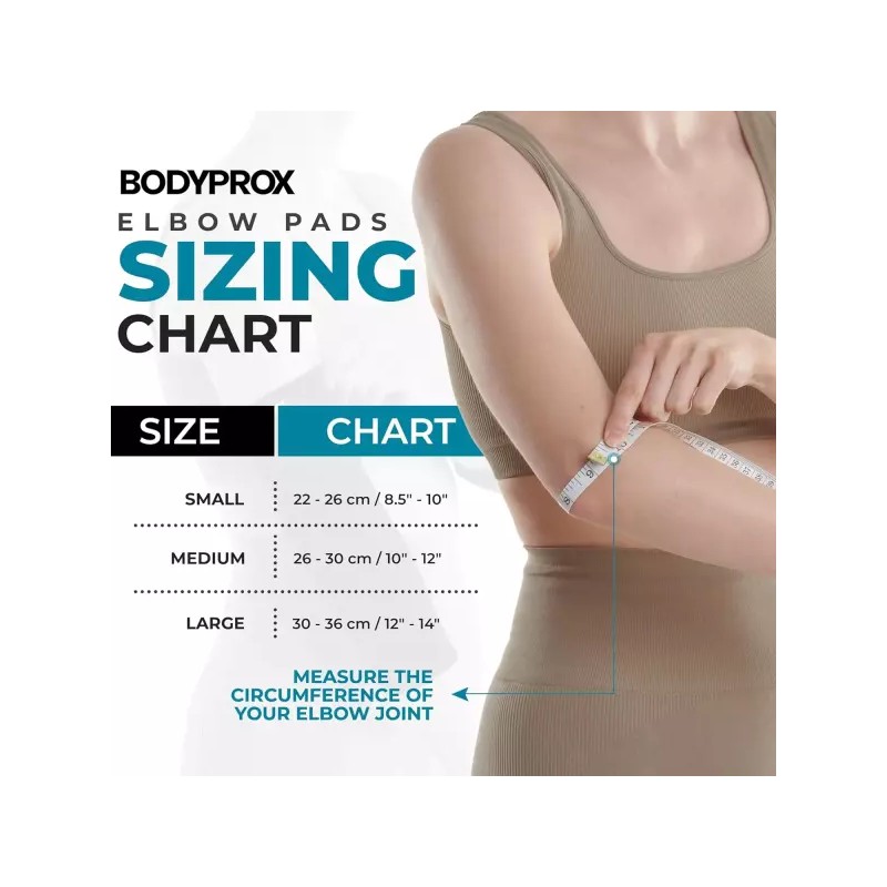 BodyProxx 바디프록스 팔꿈치 보호 패드 1쌍 슬리브 [Large] Bodyprox Elbow