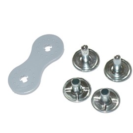 50 x Double Calott Rivet Tool with Counter Plate Set. Fast Vernieten