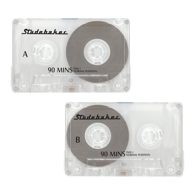 Studebaker 90 Minute Recording Time Blank Audio Cassettes (3-Pack)