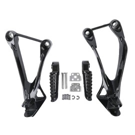 Kawasaki Rear Passenger Foot Pegs Bracket Compatible with Kawasaki Ninja ZX6R 2005-2008, ZX636 2005-2006 (Black)