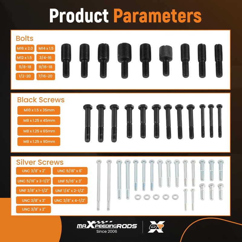 maXpeedingrods Harmonic Balancer Puller Kit, Harmonic Balancer Removal Install Tool