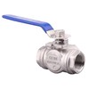DERNORD 3-Way Ball Valve, L Mounting Pad, Stainless Steel 304