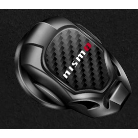 (MHNETY) Engine Push Button Cover Suitable for nismo Car Start Stop Button Switch Decorative Cover Switch Cover Car Start Button Ring Engine Push Ring Engine Starter Cover Zinc Alloy + Carbon Fiber 3D