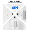 Toutgood 4'' Entry Wall Cover Line Set Cover Kit Accessories