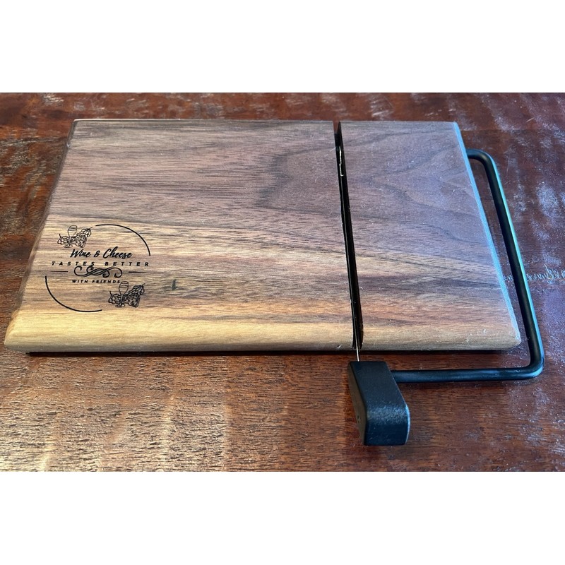 Handmade Solid Walnut Hand Made Cheese slicer Board - Customization