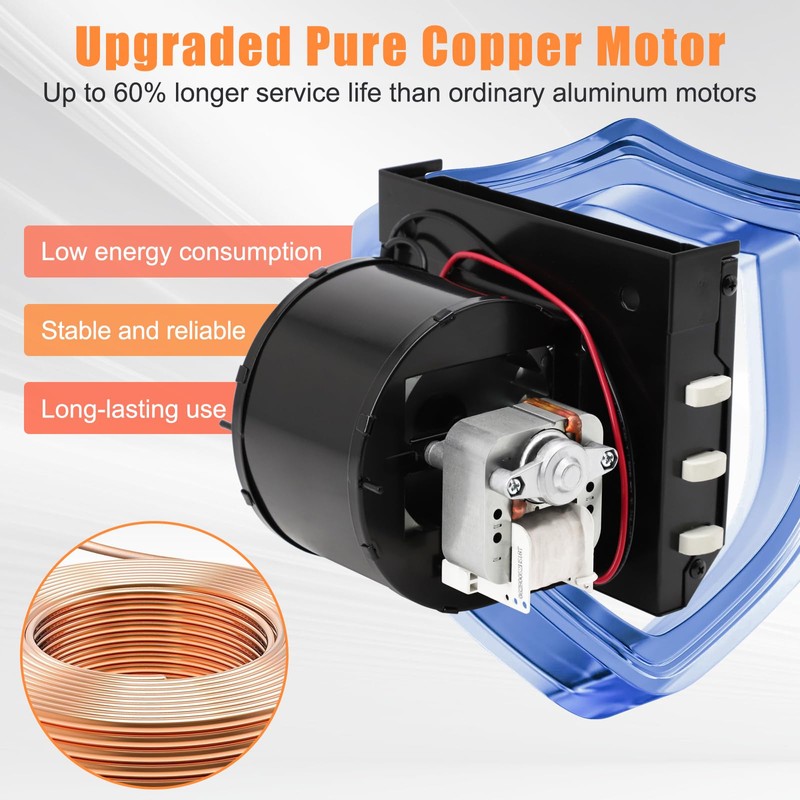 Criditpid S97017063 Heater Motor Assembly Replacement for Broan NuTone 655,