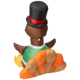 Gemmy Inflatables Holiday G08 26396 Air Blown Outdoor Happy Turkey Decor
