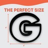 G Capital Block Letter Cookie Cutter with Easy to Push