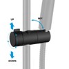 Decaura Shower Head Holder for 25mm Slide Bar, Plastic Swivel