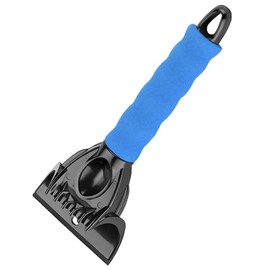 BPTRKOM Pack of 1 Ice Scraper - Ergonomic Snow Scraper - Fast, Safe, Efficient Car Scratcher, Stable Windscreen Scratcher, Car Snow Brush, Car Ice Scraper with Broom Car Snow