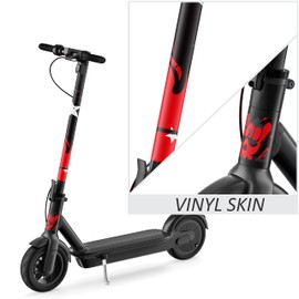 Premium Self-Adhesive Vinyl Decals and Wrap Skins for Adult Electric Scooter - Personalize and Protect Your Ride with Style (Fire)