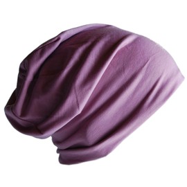 Cool4 Jersey Beanie Cotton Mottled Slouch Chemo Unisex Hat Cap A29, Dusky Pink