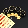 RCAWD 1.2" SCX24 Beadlock Wheels Full Brass & Wheel Hex