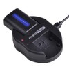 PowerTrust 2-Pack NP-FH50 Battery + USB Dual Charger for Sony