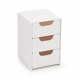 Mini 3-Drawer Desk Organizer for Small Items – Compact Storage for Jewelry, Cosmetics & Office Accessories