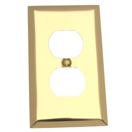 AmerTac 163DBR 1 Duple x Polished Brass Wall Switch Plate