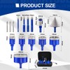 SHDIATOOL Tile Diamond Drill Bits Kit, Porcelain Hole Saw Sets,