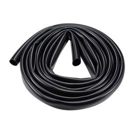 TOP-VIGOR Black PVC Tube Wire Harness Tubing, 1/2-inch(12mm) ID 0.51"(13mm) OD 10ft Length Sleeve
