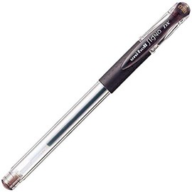 Mitsubishi Pencil UM15128.22 Uni Ballpoint Pen, Signo, Ultra Fine Point, 0.01 inch (0.28 mm), Brown BK [Set of 10]
