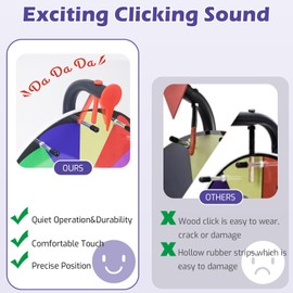 12 Inch Spinning Prize Wheel - Spinning Wheel with Stand,12 Slots Color Tabletop Roulette Spinner of Fortune, with Dry Erase Marker and Eraser for Trade Show, Carnival, Win Fortune Spin Games,Purple