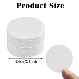 Coffee Filters Papers, 600PCS Round Replacement Unbleached Coffee Filters Compatible with Aeropress Coffee and Espresso Coffee Makers, 64mm/2.5in (White)
