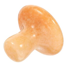 Mobestech Face Guasha Massager Jade Beauty Stone Mushroom Shape Essential Oil Applicator Natural Massage Roller