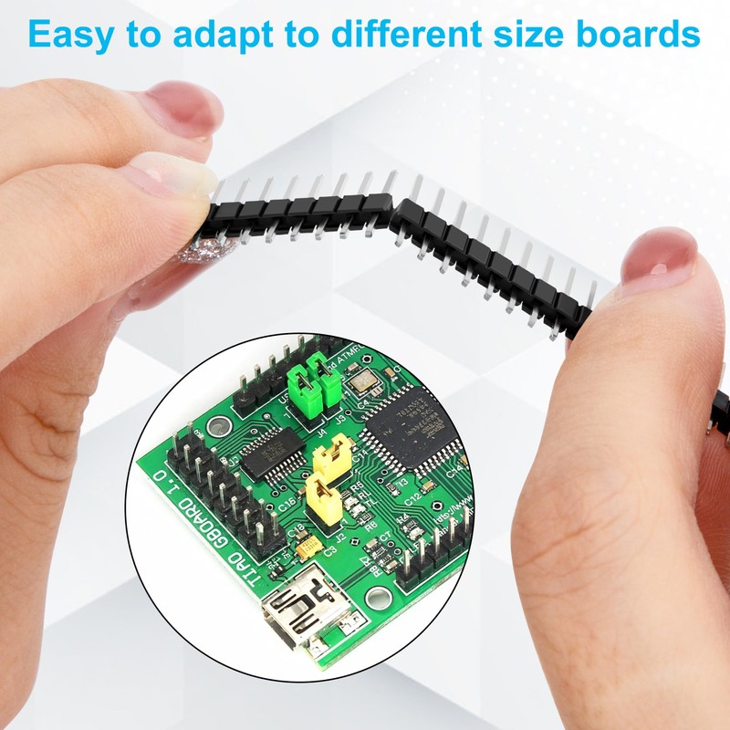 2.54 mm 40 Pin Header Straight Single Row Stackable Female