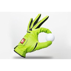 HOLZundEISEN Crossgolf gloves, original crossgolf equipment, left-handed (neon green, S)