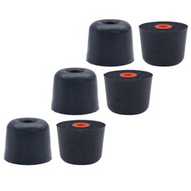 Klowcok Foam Replacement Eartips for ISOtunes Free 2.0, Free 2.0 Listen Only, Comfort Fit (3 Pairs, Black) (Medium)