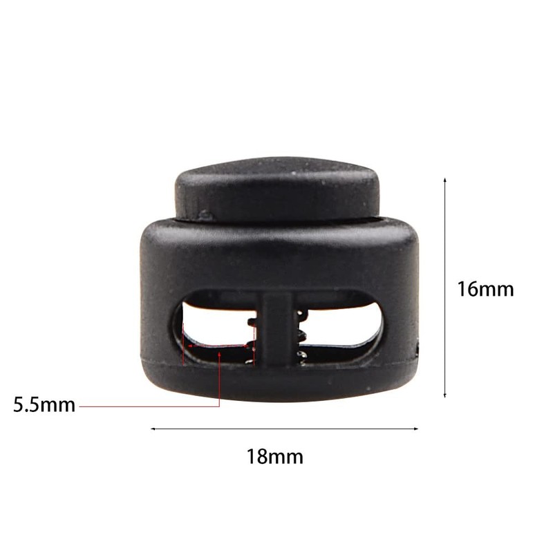 SZB Cord Stopper, 2 Holes, Strong Cord Lock, String Closure,