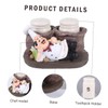 WOONEKY 1pc European Style Resin Chef Figurine Toothpick Holder Cute